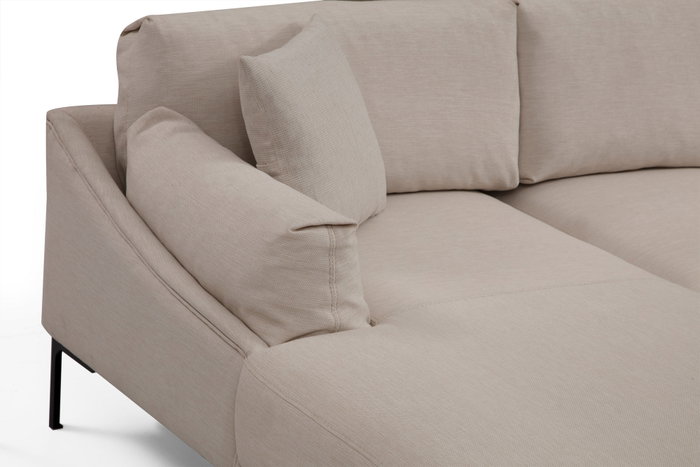 Atelier Del Sofa Sofá Esquinero Leo Izquierdo Crema 255x150 cm